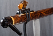 Walnut Burl Native American Flute, Minor, Low C-4, #P15G